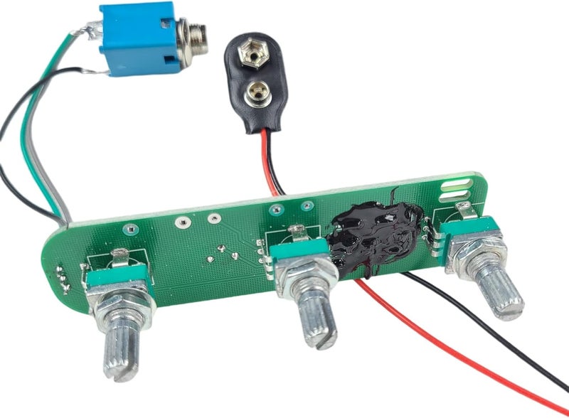 Kaynes JB jazz electric bass active electronic amplifier circuit Pickup Wiring Harness BJB Preamp with Gain - Image 2